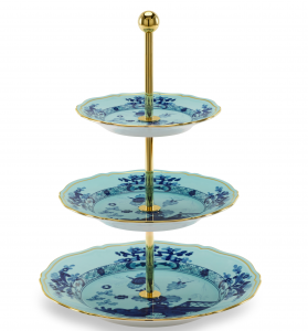 Ginori Oriente Italiano Iris 3 Tier Stand